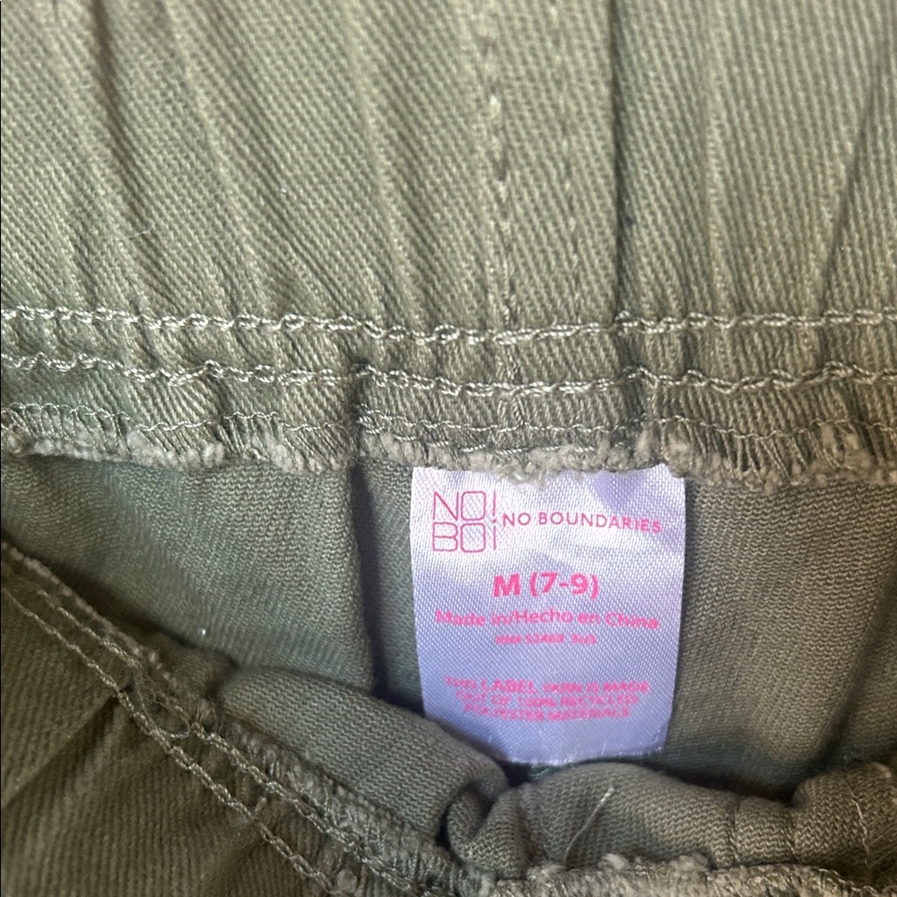 No Boundaries Olive High Waist Women's Shorts - Picture 3 of 4